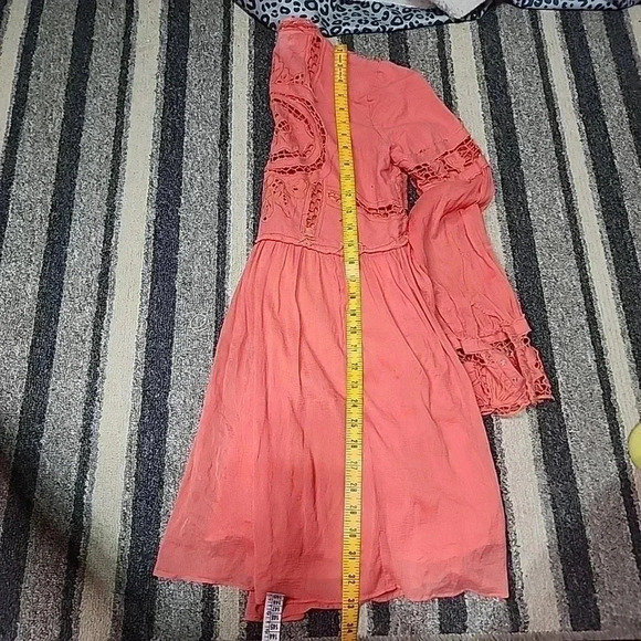 Free People Coral in Dreamland dress. Size 4 - Picture 3 of 13